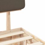 vidaXL Rám postele s čalúneným čelom Sivohnedá 180 x 200 cm – Obrázok 8