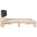 vidaXL Rám postele s čalúneným čelom Tmavo šedá 200 x 200 cm – Obrázok 6