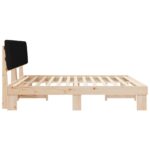 vidaXL Rám postele s čalúneným čelom Čierna 200 x 200 cm – Obrázok 6