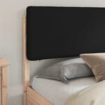 vidaXL Rám postele s čalúneným čelom Čierna 180 x 200 cm – Obrázok 3