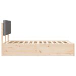 vidaXL Rám postele s čalúneným čelom Svetlosivá 140 x 200 cm – Obrázok 6