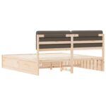 vidaXL Rám postele s čalúneným čelom Sivohnedá 180 x 200 cm – Obrázok 7