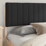 vidaXL Rám postele s čalúneným čelom Čierna 200 x 200 cm – Obrázok 3