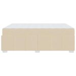 vidaXL Rám postele Krémová 160 x 200 cm látka – Obrázok 5