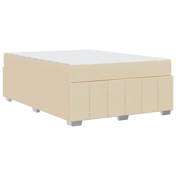 vidaXL Rám postele Krémová 160 x 200 cm látka – Obrázok 6