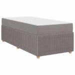 vidaXL Rám postele Iný Sivohnedá 80 x 200 cm látka – Obrázok 11