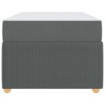 vidaXL Rám postele Iný Tmavo šedá 90 x 190 cm látka – Obrázok 4