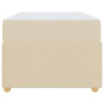 vidaXL Rám postele Iný Krémová 100 x 200 cm látka – Obrázok 4