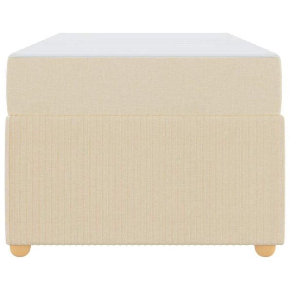 vidaXL Rám postele Iný Krémová 100 x 200 cm látka – Obrázok 4