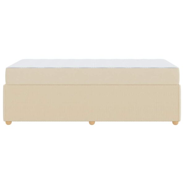 vidaXL Rám postele Iný Krémová 100 x 200 cm látka – Obrázok 5
