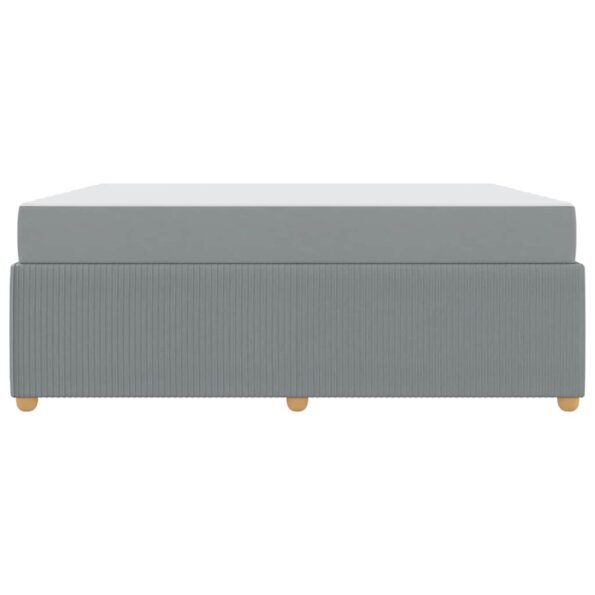 vidaXL Rám postele Iný Svetlosivá 180 x 200 cm látka – Obrázok 4