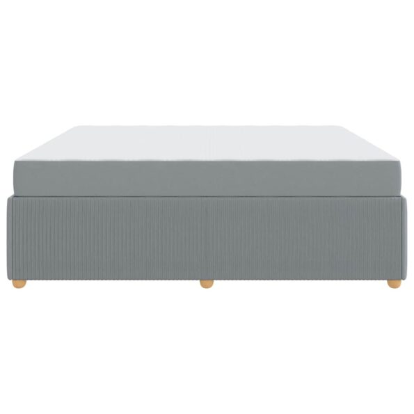 vidaXL Rám postele Iný Svetlosivá 180 x 200 cm látka – Obrázok 5