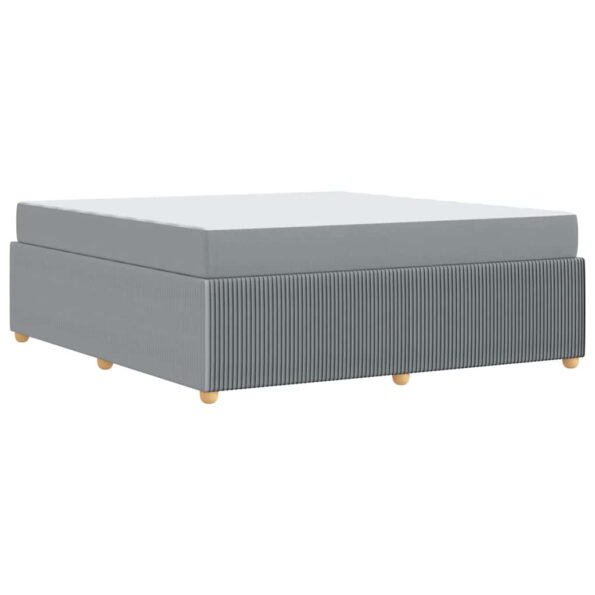 vidaXL Rám postele Iný Svetlosivá 180 x 200 cm látka – Obrázok 6