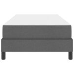 vidaXL Posteľ s pružinovým rámom Iný Tmavo šedá 90 x 200 cm látka – Obrázok 4