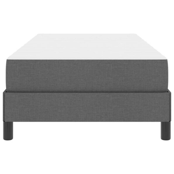 vidaXL Posteľ s pružinovým rámom Iný Tmavo šedá 90 x 200 cm látka – Obrázok 4