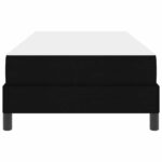 vidaXL Posteľ s pružinovým rámom Iný Čierna 100 x 200 cm látka – Obrázok 4