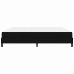 vidaXL Posteľ s pružinovým rámom Iný Čierna 200 x 200 cm látka – Obrázok 5