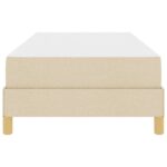 vidaXL Posteľ s pružinovým rámom Krémová, Hnedá 80 x 200 cm – Obrázok 4