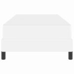 vidaXL Posteľ Iný Čistá biela 100 x 200 cm Umelá koža – Obrázok 4