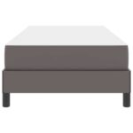 vidaXL Posteľ Iný Sivá 100 x 200 cm Umelá koža – Obrázok 4