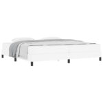 vidaXL Posteľ Iný Čistá biela 200 x 200 cm Umelá koža – Obrázok 10