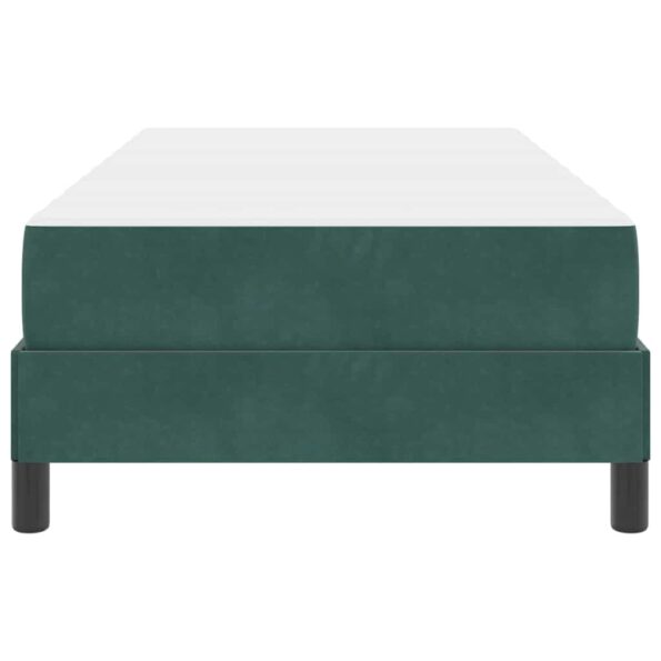 vidaXL Posteľ s pružinovým rámom Tmavozelená 80 x 200 cm látka – Obrázok 4