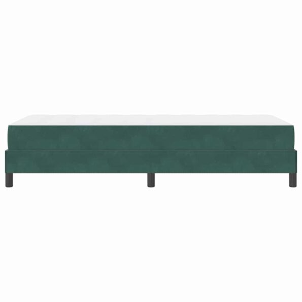 vidaXL Posteľ s pružinovým rámom Tmavozelená 80 x 200 cm látka – Obrázok 5