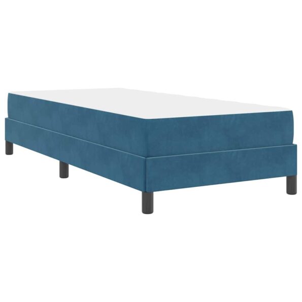 vidaXL Posteľ s pružinovým rámom Tmavomodrá 80 x 200 cm látka – Obrázok 6