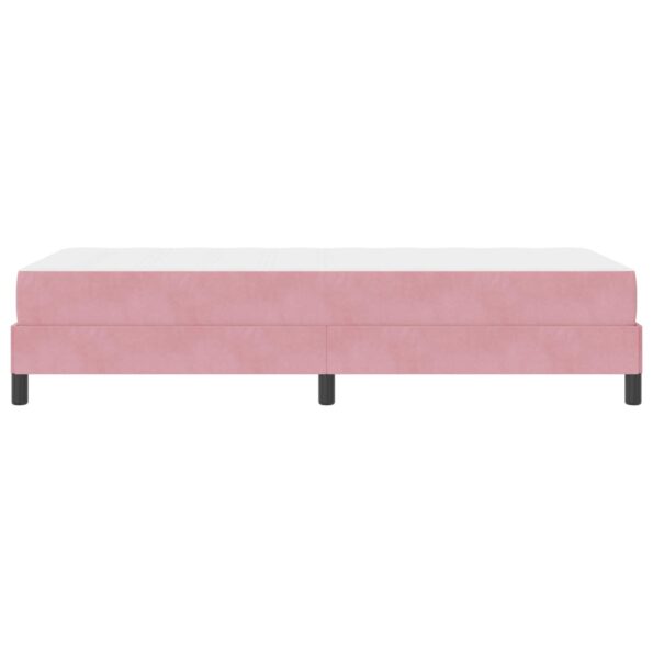 vidaXL Posteľ boxspring s matracom Ružová 80 x 200 cm Zamat – Obrázok 8