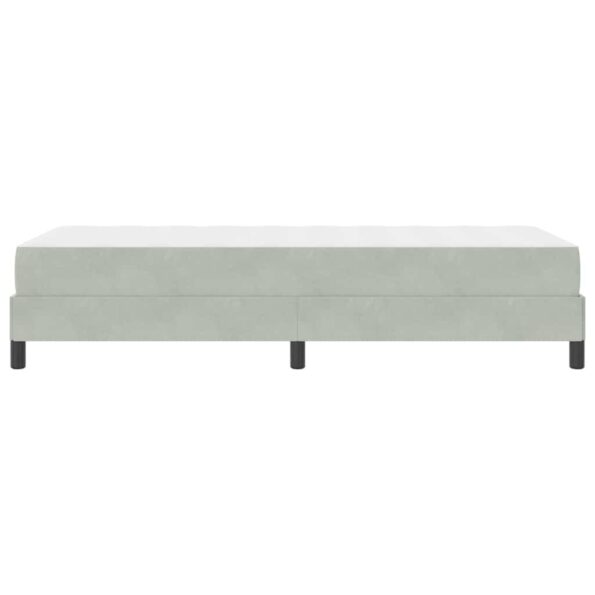 vidaXL Posteľ s pružinovým rámom Svetlosivá 90 x 190 cm látka – Obrázok 5
