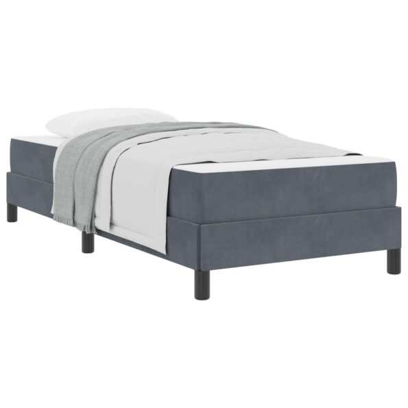 vidaXL Posteľ s pružinovým rámom Tmavo šedá 90 x 190 cm látka – Obrázok 10