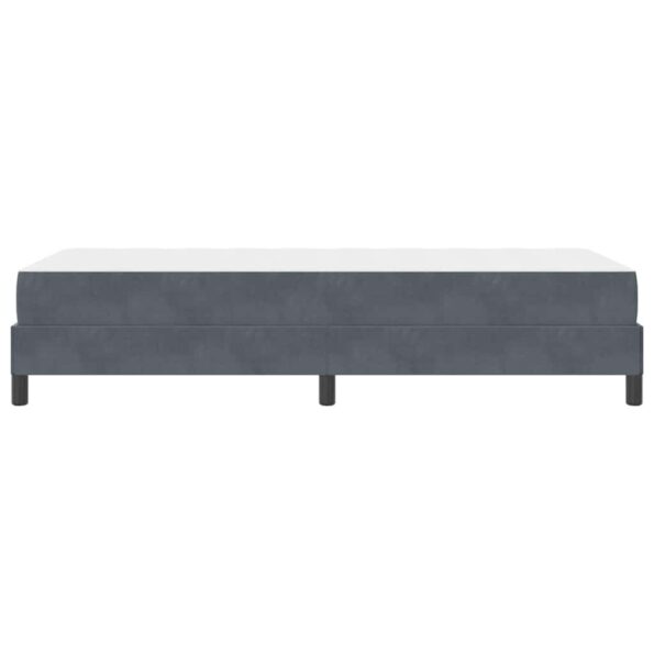vidaXL Posteľ s pružinovým rámom Tmavo šedá 90 x 190 cm látka – Obrázok 5