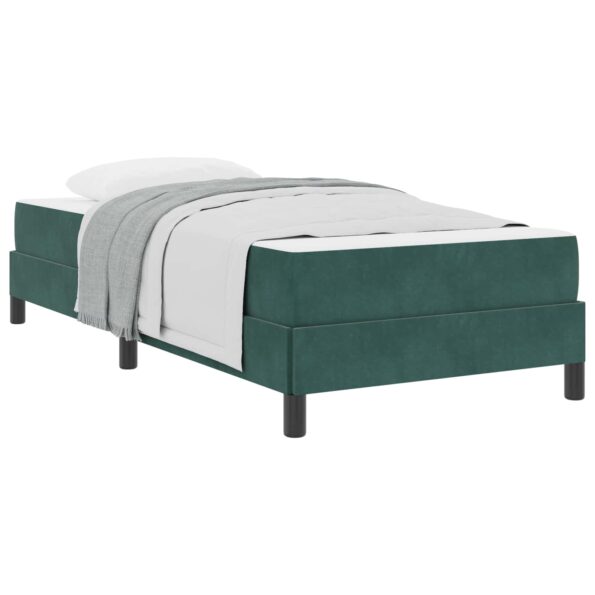 vidaXL Posteľ s pružinovým rámom Tmavozelená 90 x 190 cm látka – Obrázok 10