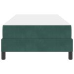 vidaXL Posteľ s pružinovým rámom Tmavozelená 90 x 190 cm látka – Obrázok 4