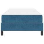 vidaXL Posteľ s pružinovým rámom Tmavomodrá 90 x 190 cm látka – Obrázok 4