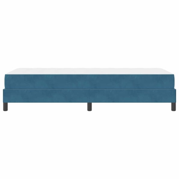 vidaXL Posteľ s pružinovým rámom Tmavomodrá 90 x 190 cm látka – Obrázok 5