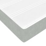 vidaXL Posteľ s pružinovým rámom Svetlosivá 90 x 200 cm látka – Obrázok 8