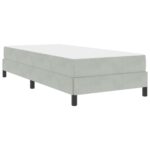 vidaXL Posteľ s pružinovým rámom Svetlosivá 90 x 200 cm látka – Obrázok 11