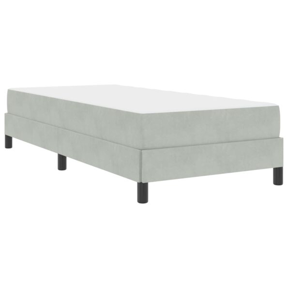vidaXL Posteľ s pružinovým rámom Svetlosivá 90 x 200 cm látka – Obrázok 11