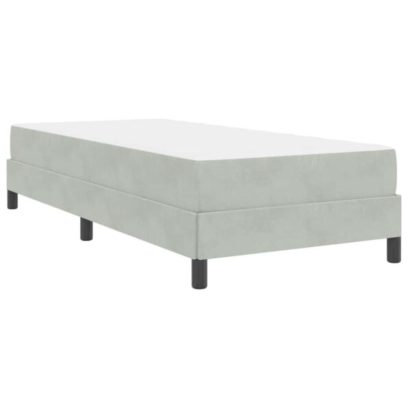 vidaXL Posteľ s pružinovým rámom Svetlosivá 90 x 200 cm látka – Obrázok 6