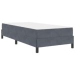 vidaXL Posteľ s pružinovým rámom Tmavo šedá 90 x 200 cm látka – Obrázok 11