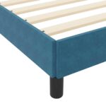 vidaXL Posteľ boxspring s matracom Tmavomodrá 90 x 200 cm Zamat – Obrázok 10