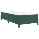 vidaXL Posteľ boxspring s matracom Tmavozelená 100 x 200 cm Zamat – Obrázok 6