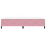vidaXL Posteľ boxspring s matracom Ružová 100 x 200 cm Zamat – Obrázok 5
