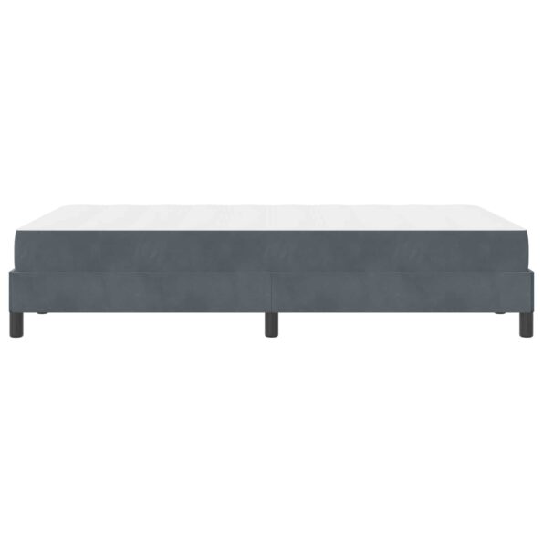 vidaXL Posteľ s pružinovým rámom Tmavo šedá 120 x 190 cm látka – Obrázok 6