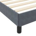 vidaXL Posteľ s pružinovým rámom Tmavo šedá 120 x 200 cm látka – Obrázok 10