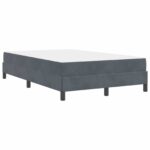 vidaXL Posteľ s pružinovým rámom Tmavo šedá 120 x 200 cm látka – Obrázok 9