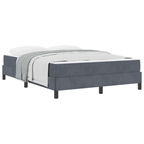 vidaXL Posteľ s pružinovým rámom Tmavo šedá 140 x 190 cm látka – Obrázok 10