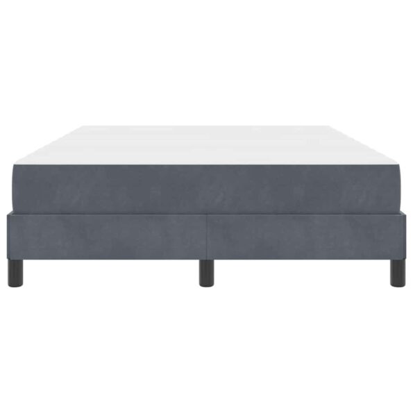 vidaXL Posteľ s pružinovým rámom Tmavo šedá 140 x 190 cm látka – Obrázok 4