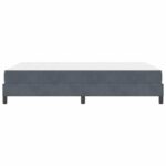 vidaXL Posteľ s pružinovým rámom Tmavo šedá 140 x 190 cm látka – Obrázok 5